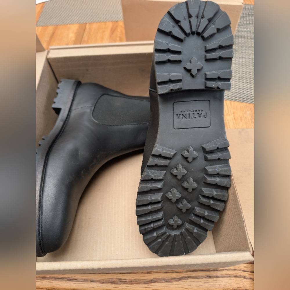 NIB Men's Black Chelsea Boots Size 11 Portland Leather Goods/Patina